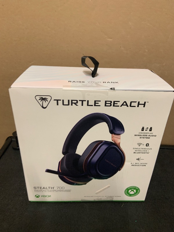 Photo 1 of Turtle Beach Stealth 700 Gen 3 Wireless Multiplatform Amplified Gaming Headset for Xbox Series X|S, Xbox One, PC, PS5, Mobile – 60mm Drivers, AI Noise-Cancelling Mic, Bluetooth, 80-Hr Battery – Cobalt