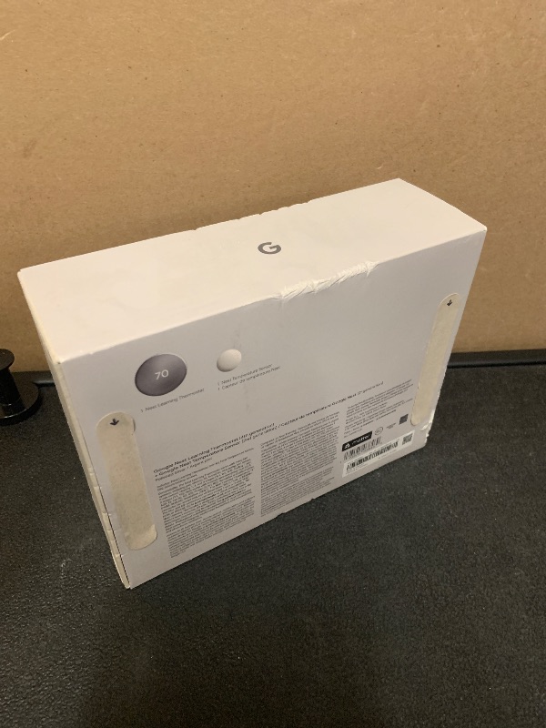 Photo 1 of Google Nest Learning Thermostat (4th gen) + Nest Temperature Sensor (2nd gen) - Silver