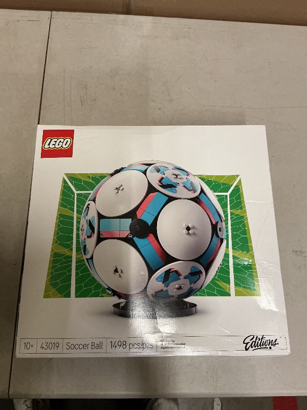 Photo 1 of LEGO Editions Soccer Ball - Building Toy for Kids - Collectible Sports Decor for Boys & Girls, Ages 10+ - Includes Micro Stadium - Gift for Father's Day - 43019