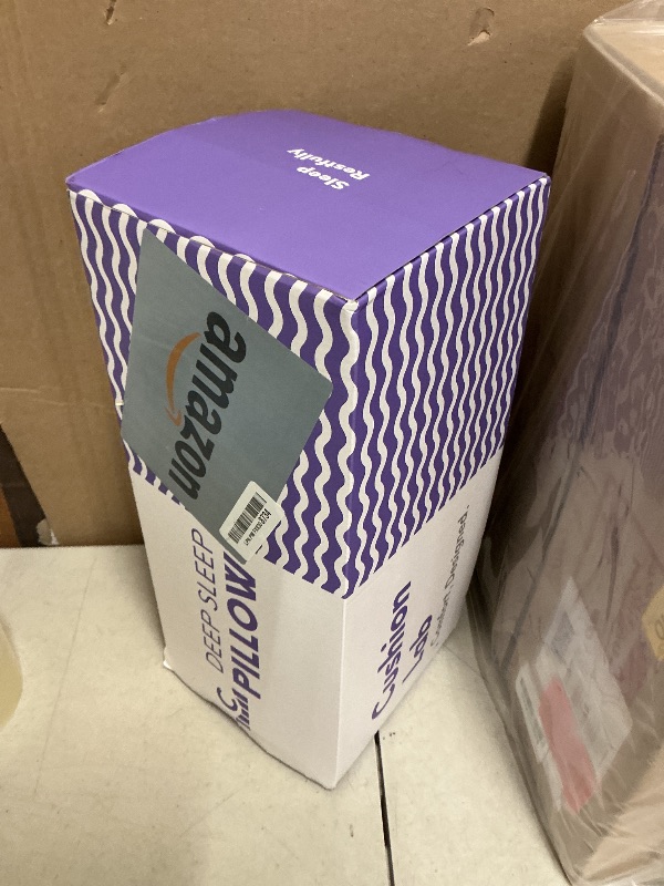 Photo 1 of C CUSHION LAB Deep Sleep Pillow, Patented Ergonomic Contour Design for Side & Back Sleepers, Orthopedic Cervical Shape Gently Cradles Head & Provides Neck Support & Shoulder Pain Relief - Calm Grey