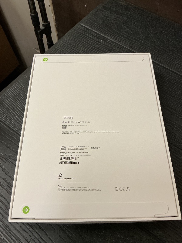 Photo 1 of Apple iPad Air 13-inch with M3 chip Built for Apple Intelligence, Liquid Retina Display, 256GB, 12MP Front/Back Camera, Wi-Fi 6E, Touch ID, All-Day Battery Life — Space Gray