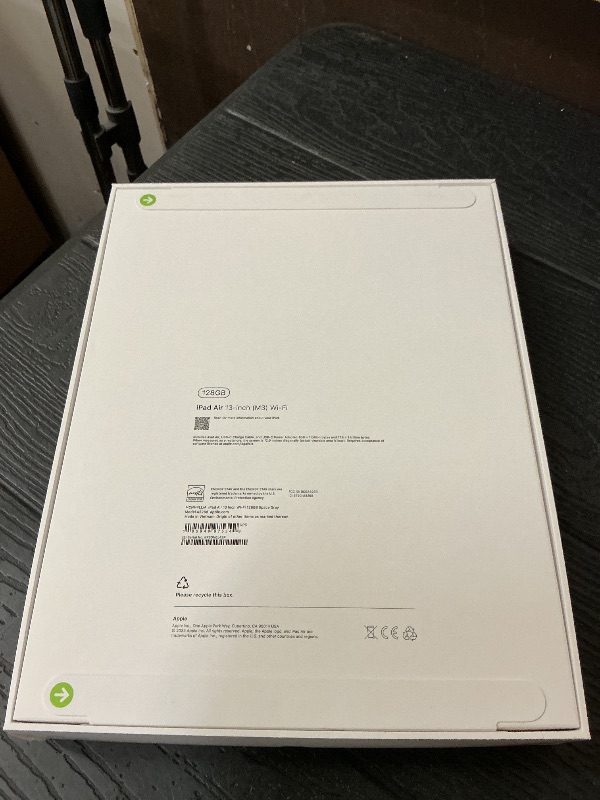 Photo 1 of Apple iPad Air 13-inch with M3 chip Built for Apple Intelligence, Liquid Retina Display, 128GB, 12MP Front/Back Camera, Wi-Fi 6E, Touch ID, All-Day Battery Life — Space Gray