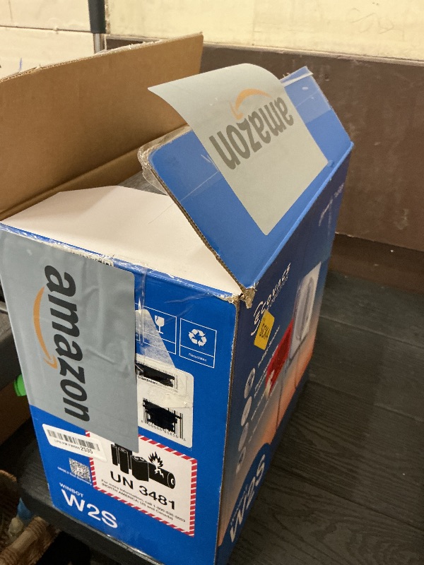 Photo 1 of ECOVACS WINBOT W2S Window Cleaning Robot, Intelligent Edge-to-Edge Cleaning with TruEdge Scrubbers, 3 Water Nozzles, 10-Level Safety System, Win-SLAM 4.0 Route Planning, Even Climbing System