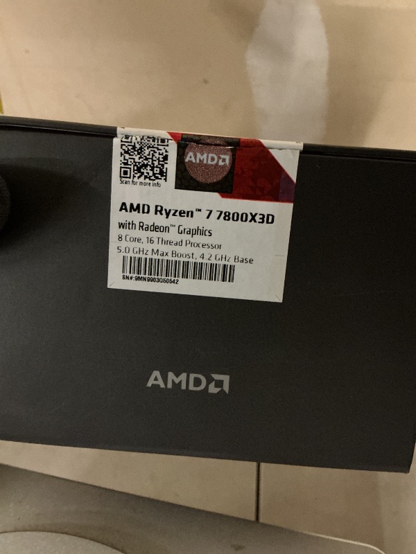 Photo 1 of AMD Ryzen 7 7800X3D 8-Core, 16-Thread Desktop Processor