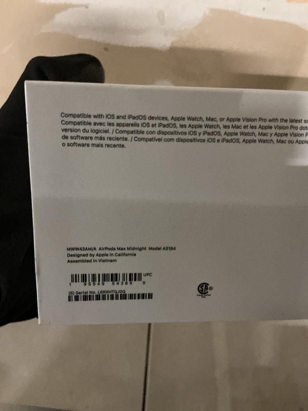 Photo 1 of Apple AirPods Max Wireless Over-Ear Headphones, Pro-Level Active Noise Cancellation, Transparency Mode, Personalized Spatial Audio, USB-C Charging, Bluetooth Headphones for iPhone - Midnight
