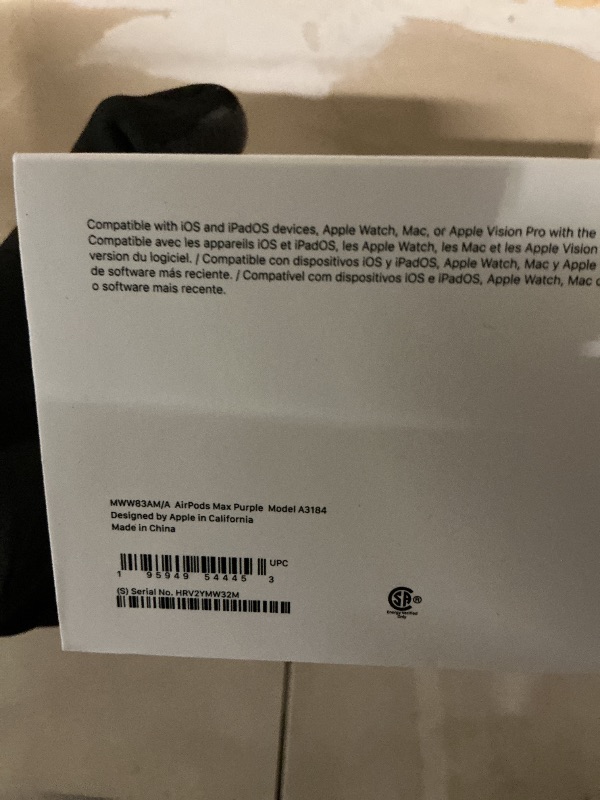Photo 1 of Apple AirPods Max Wireless Over-Ear Headphones, Pro-Level Active Noise Cancellation, Transparency Mode, Personalized Spatial Audio, USB-C Charging, Bluetooth Headphones for iPhone - Purple