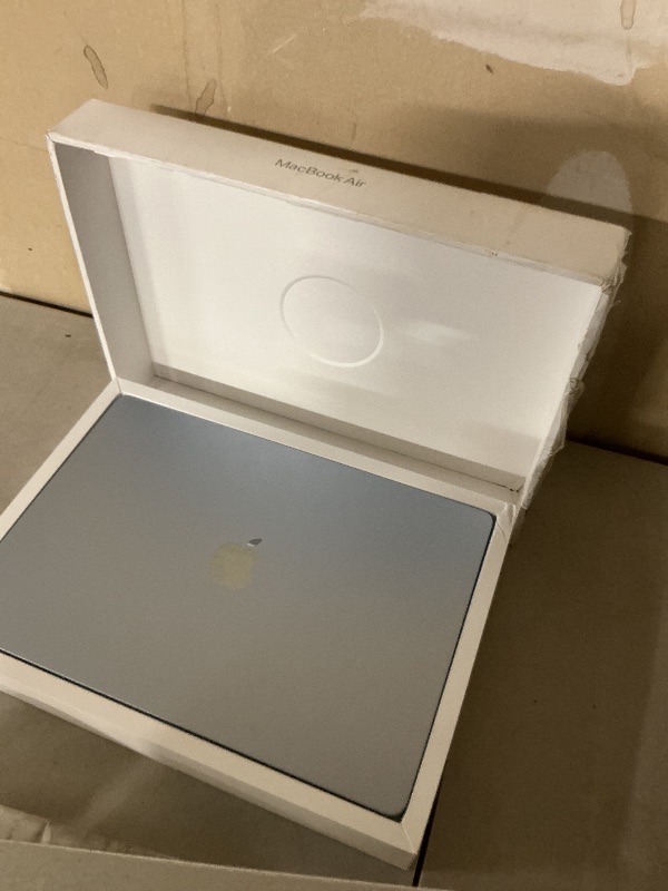 Photo 1 of Apple 2025 MacBook Air 15-inch Laptop with M4 chip: Built for Apple Intelligence, 15.3-inch Liquid Retina Display, 16GB Unified Memory, 256GB SSD Storage, 12MP Center Stage Camera, Touch ID; Sky Blue