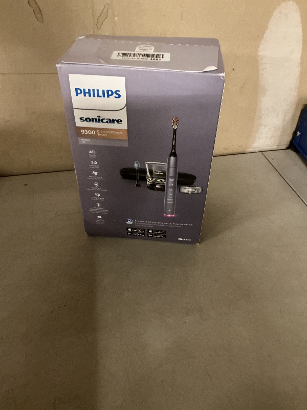 Photo 1 of Philips Sonicare DiamondClean Smart 9300 Electric Toothbrush - Sonic Toothbrush with App, Pressure Sensor, 12 Brushing Settings, Replacement Reminder, Travel Case, Grey, Model HX9903/45