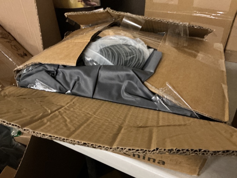 View 2 of KAHLHAK Carport Canopy 10'x20' Heavy Duty Replacement Cover, Garage Shelter Cover 800D Oxford Waterproof & UV Protected Tarp with Ball Bungees, Not Include Frame?Gray?
