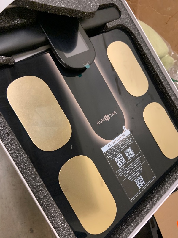 Photo 1 of Runstar Smart Scale FSA&HSA Eligible, 8 Electrodes Digital Bathroom Scale for Body Weight and Fat, BMI, Muscle Mass 28 Body Composition Measurement, with Full-Color TFT LCD on Retractable Handle