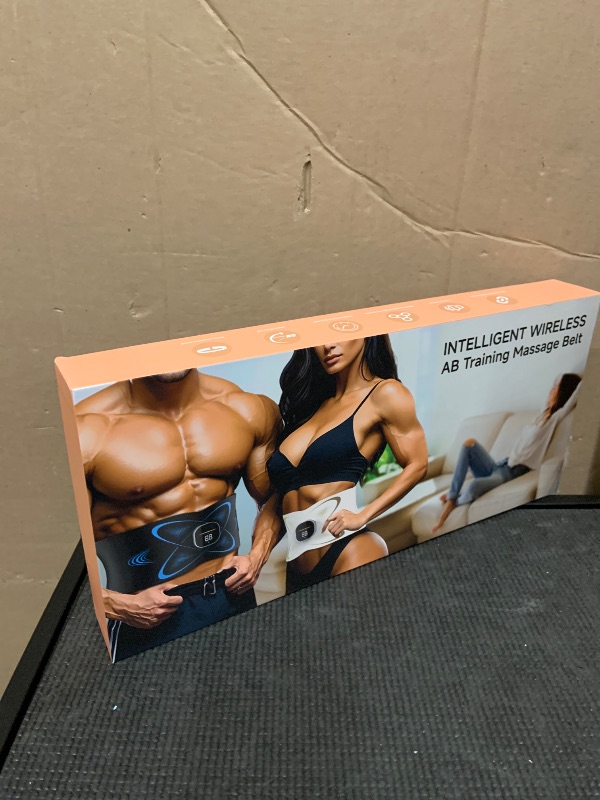 Photo 1 of Abs Stimulator Abdominal, ab Belt Muscle Stimulator with Heat for Belly Fat Loss, Stomach Cellulite Melting, Postpartum Care Smooth & Firming, Lower Back Massager for Pain Relief Women Men Gifts