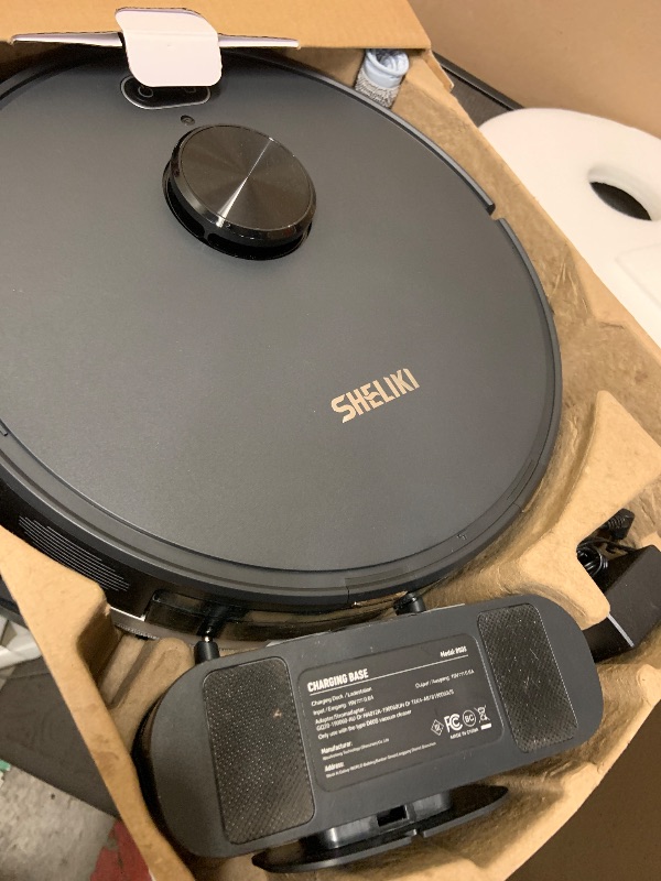 Photo 1 of SHELIKI Robot Vacuum and Mop, Mapping Robotic Vacuums Cleaner with LiDAR Navigation Smart & Strong Suction, WiFi/App/Alexa/Voice Control, Obstacle Avoidance, for Home, Wood/Hard Floors, Pet Hair