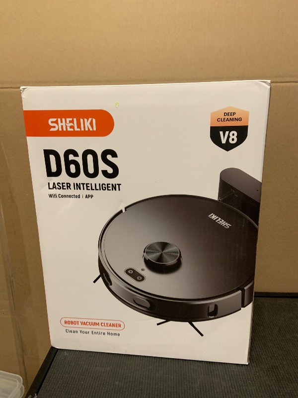 Photo 1 of SHELIKI Robot Vacuum and Mop, Mapping Robotic Vacuums Cleaner with LiDAR Navigation Smart & Strong Suction, WiFi/App/Alexa/Voice Control, Obstacle Avoidance, for Home, Wood/Hard Floors, Pet Hair