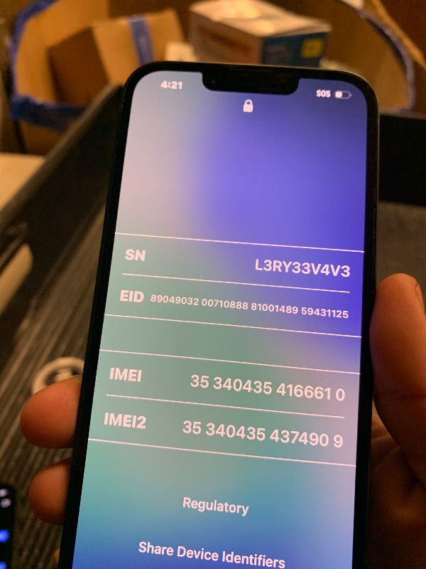 Photo 1 of Apple iPhone 14, 256GB, Midnight - Unlocked (Renewed)