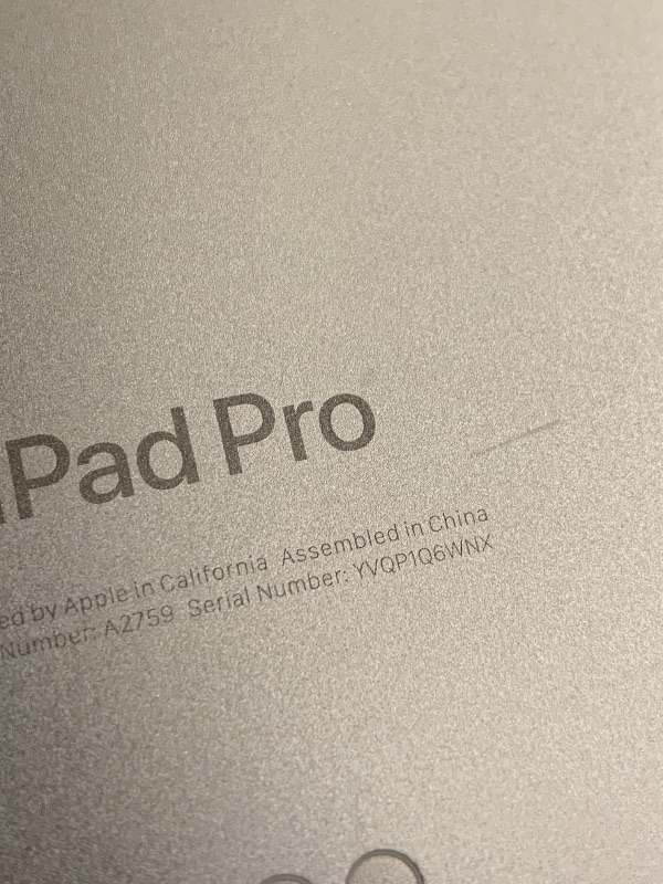 Photo 1 of Apple iPad Pro 11-inch (4th Generation): with M2 chip, Liquid Retina Display, 256GB, Wi-Fi 6E, 12MP front/12MP and 10MP Back Cameras, Face ID, All-Day Battery Life – Silver