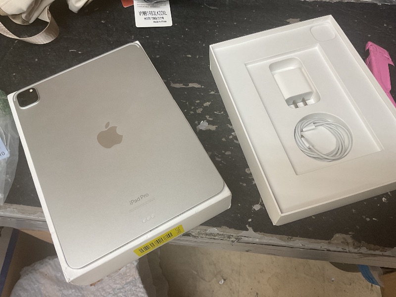 Photo 1 of Apple iPad Pro 11-inch (4th Generation): with M2 chip, Liquid Retina Display, 256GB, Wi-Fi 6E, 12MP front/12MP and 10MP Back Cameras, Face ID, All-Day Battery Life – Silver