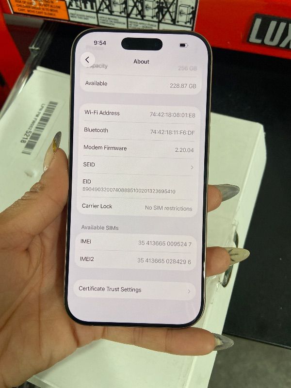 Photo 1 of Apple iPhone 16 Pro, US Version, 256GB, Desert Titanium - Unlocked (Renewed Premium)