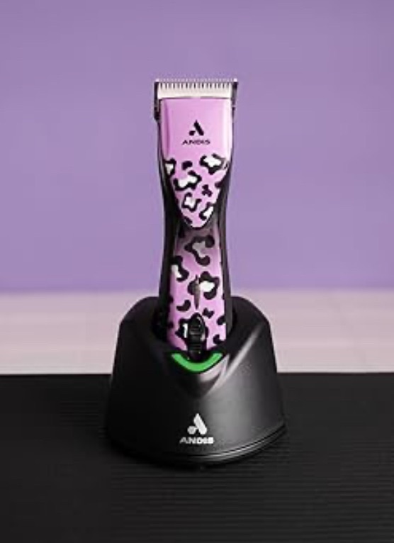 Photo 1 of Andis 561458 Pulse Zr II Gabriel Feitosa Edition 5-Speed Detachable Blade Clipper, Cordless Animal/Dog Grooming, Removable Lithium Ion Battery, LED Charge Light, Wild Colorway