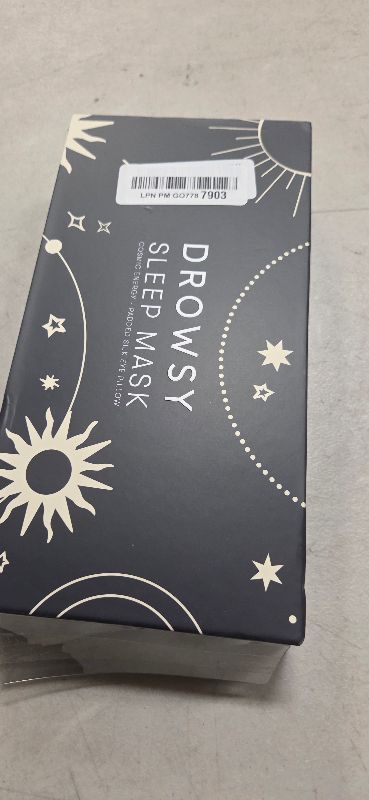 Photo 1 of DROWSY Silk Sleep Mask - Face-Hugging, Padded Cocoon for Luxury Sleep in Total Darkness - 100% Pure Mulberry Silk (Cosmic Energy)