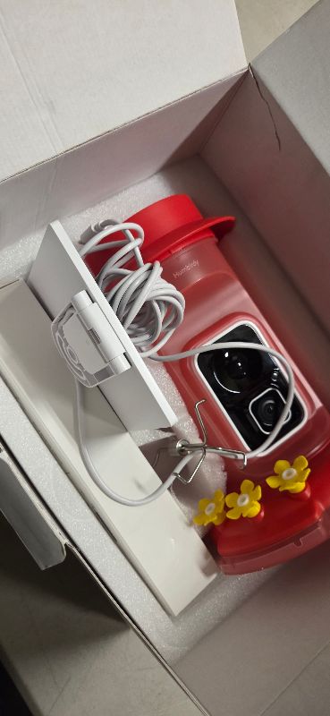 Photo 1 of Humbirdy Hummingbird Feeder with Camera, 4K Ultra HD Video at 30fps, 10x Slow-Motion at 120fps,1.9in Closer Focus, No Subscription,Leak Proof, Ant Moat,Solar Powered, 2.4G&5G Wi-Fi,Bird Lover Gift