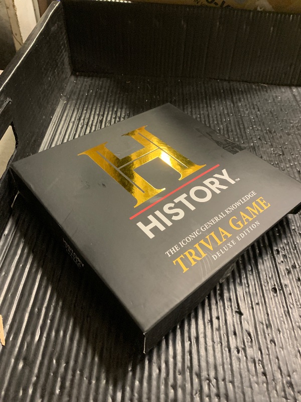 Photo 1 of HISTORY Channel Trivia Game Deluxe – 2400 General Knowledge Questions Including 80s & 90s Trivia | HISTORY Trivia Card & Party Game for Adults, Families & Board Game Night – Great Gift for Dad & Gen X