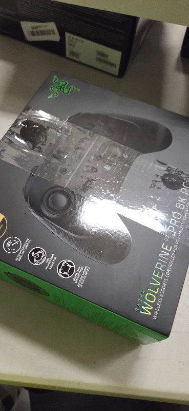 Photo 1 of Razer Wolverine V3 Pro 8K PC Wireless Gaming Controller: 8000 Hz Polling Rate - TMR Thumbsticks with Swappable Caps - Up to 36 Hr Battery - 6 Remappable Buttons - Fast Triggers - Carrying Case - Black