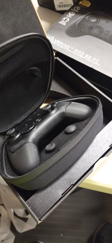 Photo 1 of Razer Wolverine V3 Pro 8K PC Wireless Gaming Controller: 8000 Hz Polling Rate - TMR Thumbsticks with Swappable Caps - Up to 36 Hr Battery - 6 Remappable Buttons - Fast Triggers - Carrying Case - Black