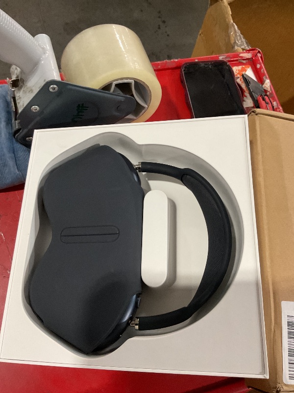 Photo 3 of Apple AirPods Max Wireless Over-Ear Headphones, Pro-Level Active Noise Cancellation, Transparency Mode, Personalized Spatial Audio, USB-C Charging, Bluetooth Headphones for iPhone - Midnight