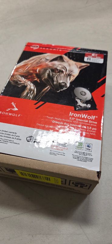 Photo 1 of Seagate IronWolf 8TB NAS Internal Hard Drive HDD – 3.5 Inch SATA 6Gb/s 7200 RPM 256MB Cache for RAID Network Attached Storage – Frustration Free Packaging (ST8000VNZ04/N004)