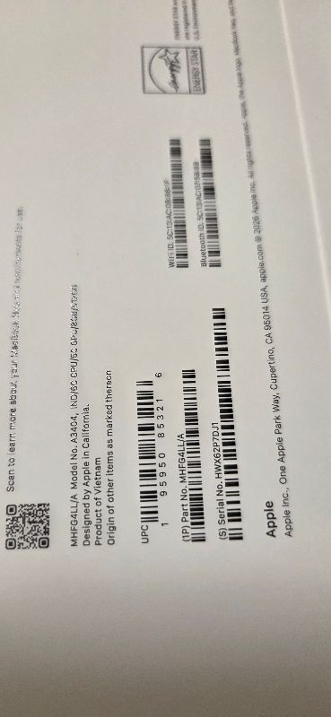 Photo 1 of Apple 2026 MacBook Neo 13-inch Laptop with A18 Pro chip: Built for AI and Apple Intelligence, Liquid Retina Display, 8GB Unified Memory, 512GB SSD Storage, 1080p FaceTime HD Camera, Touch ID; Indigo