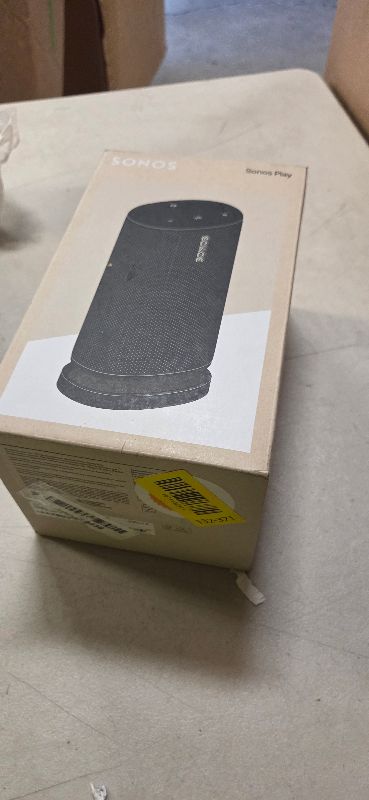 Photo 1 of Sonos Play - Portable Bluetooth Speaker with WiFi, Alexa, 24-Hour Battery Life, Charging Base - Black