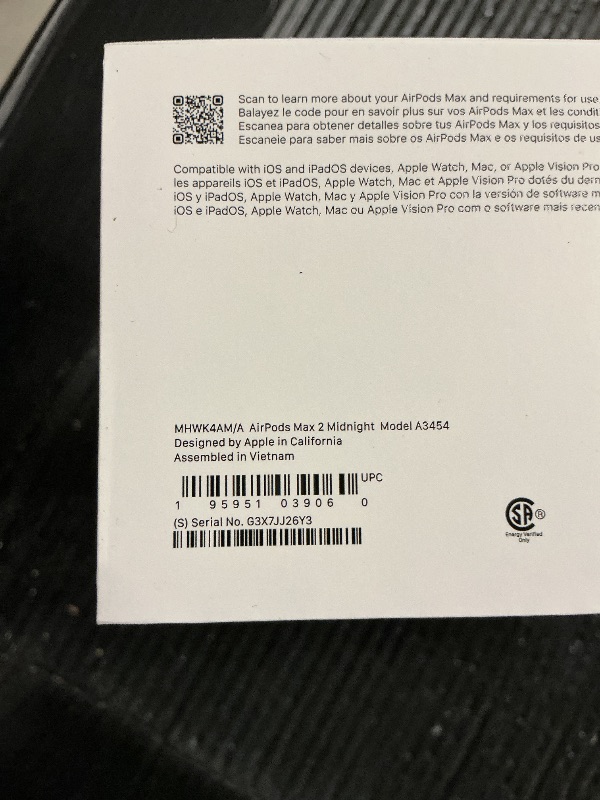 Photo 1 of Apple AirPods Max 2 Wireless Over-Ear Headphones, Active Noise Cancellation, Adaptive Audio, Personalized Spatial Audio, Live Translation, Bluetooth Headphones for iPhone – Midnight