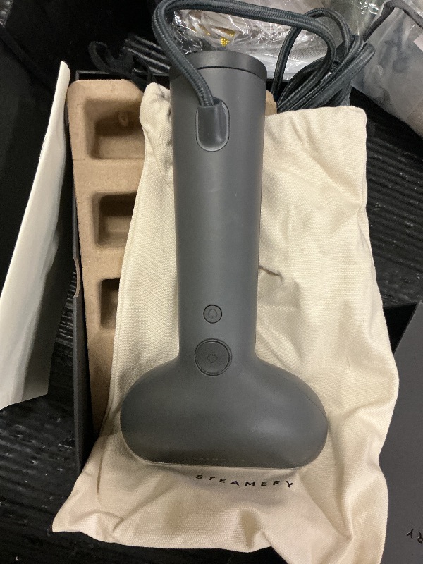 Photo 1 of Steamery Handheld Clothes Steamer Cirrus 3, 1200W, US Plug, Heated Ironing Plate, Fast Heat Up, Garment Wrinkle Remover, Black