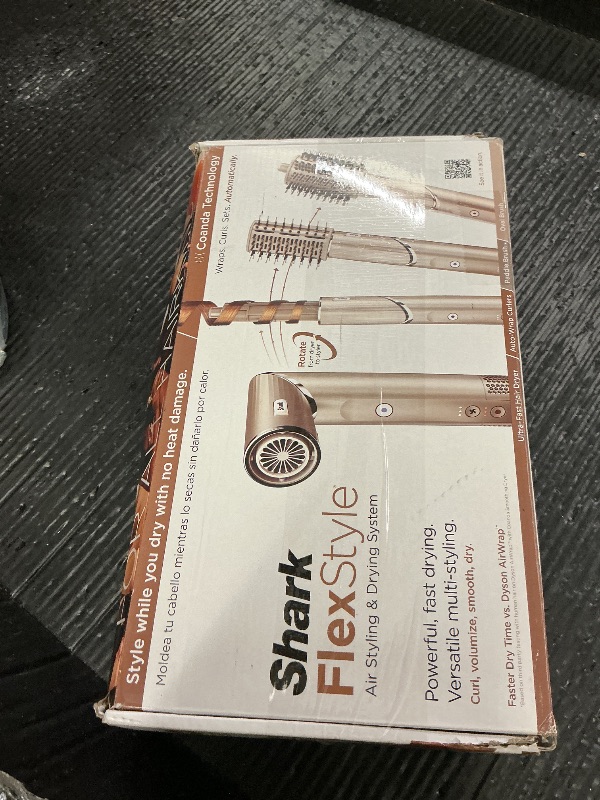 Photo 1 of Shark FlexStyle Air Styling & Drying System, Powerful Hair Dryer Brush & Multi-Styler with Auto-Wrap Curlers, Paddle Brush, Oval Brush, Concentrator Attachment, Stone, HD430
