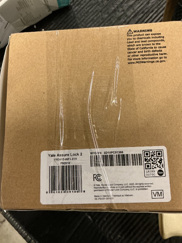 Photo 1 of Yale Security Assure Lock 2 Deadbolt, Satin Nickel Keyed Smart Entry Door Lock with Wi-Fi Connected Keypad for Code Entry and Remote Access, YRD410-WF1-619