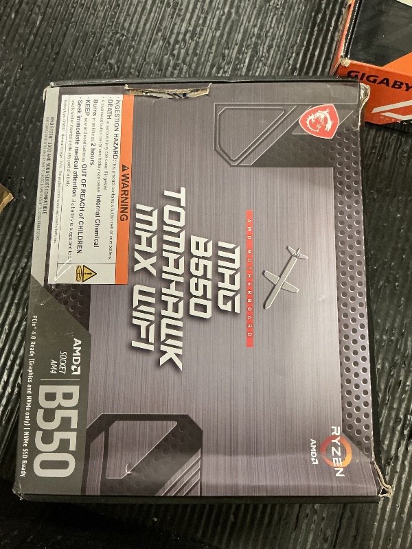 Photo 1 of MSI MAG B550 Tomahawk MAX WiFi Gaming Motherboard (AMD Ryzen 5000 Series, AM4, DDR4, PCIe 4.0, SATA 6Gb/s, M.2, USB 3.2 Gen 2, HDMI/DP, Wi-Fi 6E, Bluetooth 5.2, 2.5Gbps LAN, ATX)