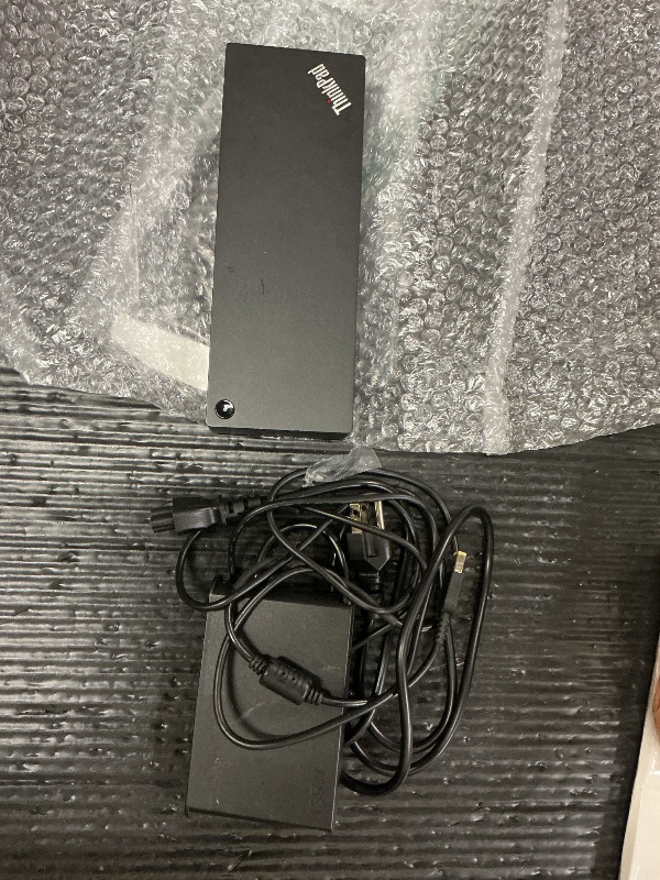 Photo 1 of Lenovo ThinkPad Universal Thunderbolt 4 Dock, 4 Displays, Dynamic Power Charging up to 100W, Black