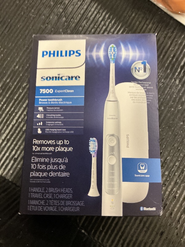 Photo 1 of Philips Sonicare ExpertClean 7500 White, Rechargeable Electric Power Toothbrush, HX9690/06