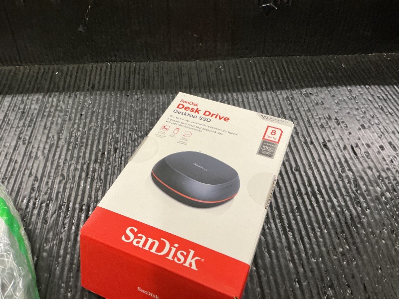 Photo 1 of SANDISK 8TB Desk Drive SSD – Desktop External Solid State Drive, Up to 1000MB/s, USB-C, USB 3.2 Gen 2 - SDSSDT40-8T00-NA25?