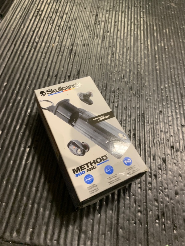 Photo 1 of Skullcandy Method 360 ANC Wireless Earbuds, Sound by Bose, Bluetooth Headphones, Premium Noise Cancelling, Up to 40 Hrs Battery, Sweat and Water Resistant, Microphone for iPhone Android - True Black