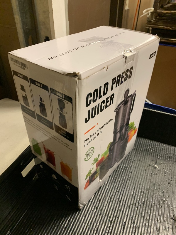 Photo 1 of Juicer Machines with 5.8" Large Chute, 2-in-1 Cold Press Juicer for Whole Vegetables Fruits 400W, Masticating juicer Easy to Clean Juice Extractor Machine for Making Nut Mike, Juice, Premium Gray