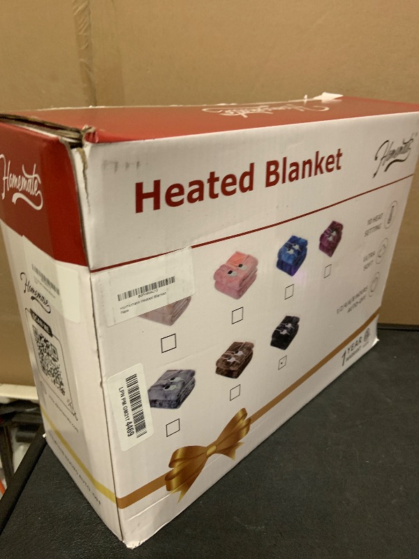 Photo 1 of Homemate Electric Heated Blanket Queen Size - 84"x90" Heating Blanket Queen Size Dual Control 1/2/4/6/8 Hours Auto-Off 10 Heat Level Over-Heat Protection Luxury Faux Fur Sherpa ETL CertificationLPNPMGM2174469