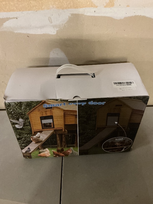 Photo 1 of Automatic Chicken Coop Door with WiFi HD1080P Camera,Auto Solar Chicken Coop Door Opener with Timer,APP Remote Control,5000mA Battery,Night Vision,Alarm Drive for Poultry Safety?Black?