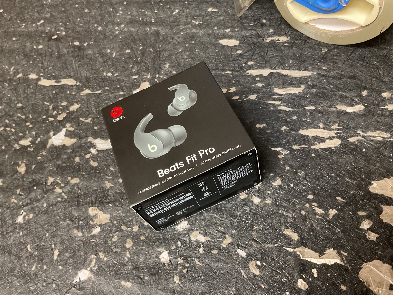 Photo 1 of Beats Fit Pro (1st Gen) - True Wireless Noise Cancelling Earbuds - Active Noise Cancelling - Sweat Resistant Earphones, Compatible with Apple & Android, Class 1 Bluetooth® - Sage Gray