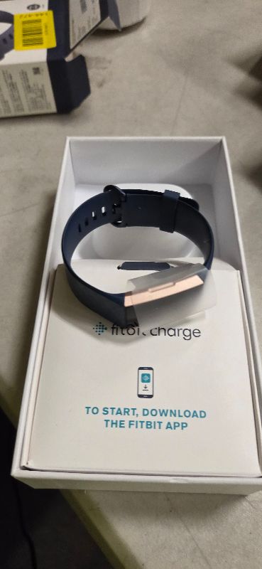 Photo 1 of Fitbit Charge 3 Fitness Activity Tracker, Rose Gold/Blue Grey, One Size (S and L Bands Included)