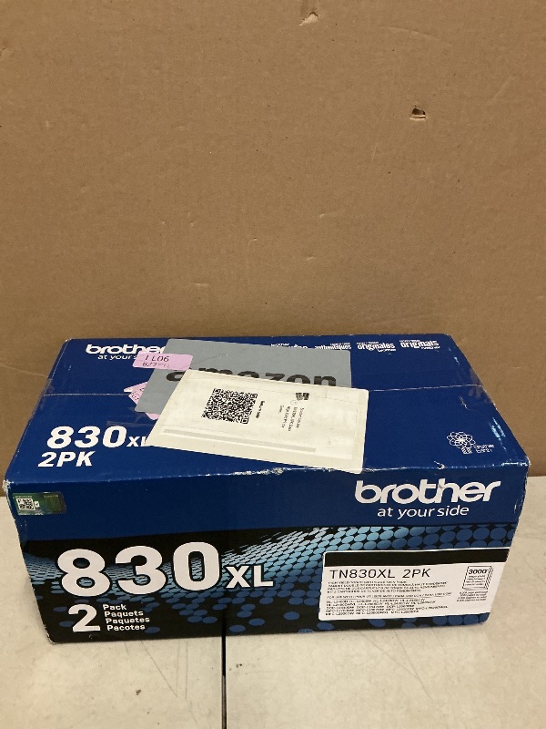 Photo 1 of Brother Genuine TN830XL 2PK Black High Yield Printer Toner Cartridge 2-Pack – Print up to 3,000 Pages Each(1)