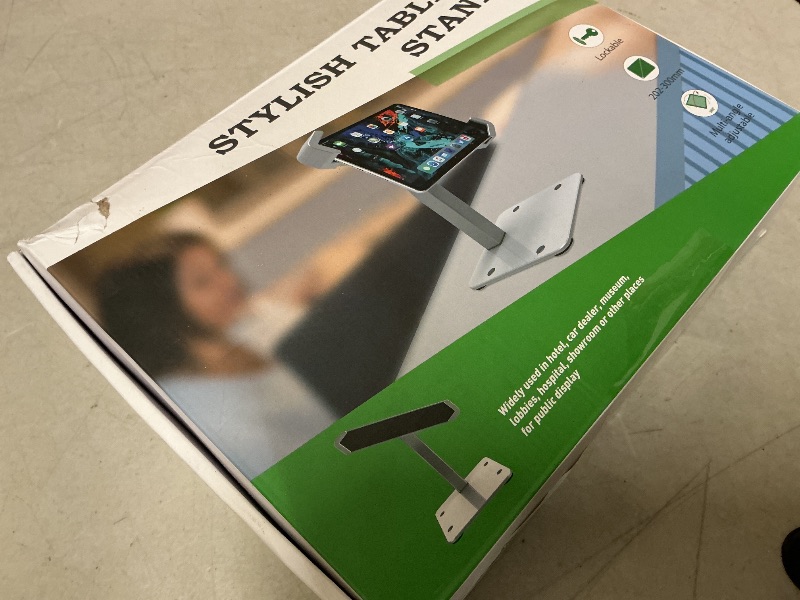 Photo 1 of Dosvsi Anti-Theft Desktop Tablet Kiosk Stand for 7-11" Tablets, Security Countertop Stand with Lock & Key, 360 Swivel, Non-Slip Rubber, Compatible with iPad Pro 11/Air/Mini, Galaxy Tab S9/S8/S7