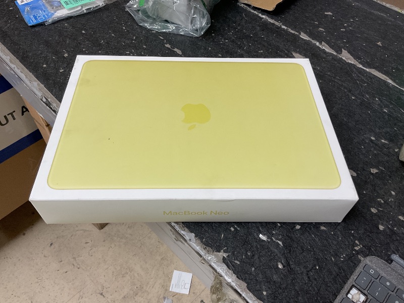 Photo 1 of Apple 2026 MacBook Neo 13-inch Laptop with A18 Pro chip: Built for AI and Apple Intelligence, Liquid Retina Display, 8GB Unified Memory, 512GB SSD Storage, 1080p FaceTime HD Camera, Touch ID; Citrus