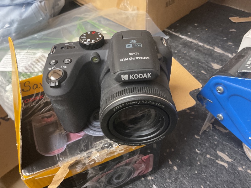 Photo 1 of Kodak PIXPRO AZ405 Digital Camera, 40x Optical Zoom Bridge with 20MP Sensor, AA Batteries, OIS, 1080p Full HD Video, Black