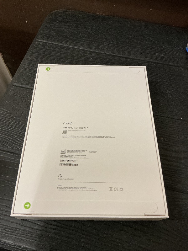 Photo 1 of Apple iPad Air 13-inch with M3 chip Built for Apple Intelligence, Liquid Retina Display, 128GB, 12MP Front/Back Camera, Wi-Fi 6E, Touch ID, All-Day Battery Life — Space Gray